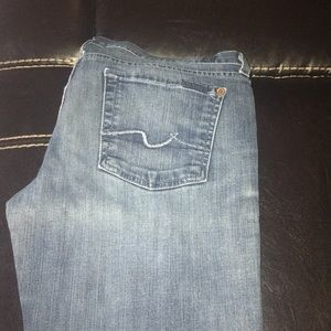 7 for all man kind jeans medium wash👖